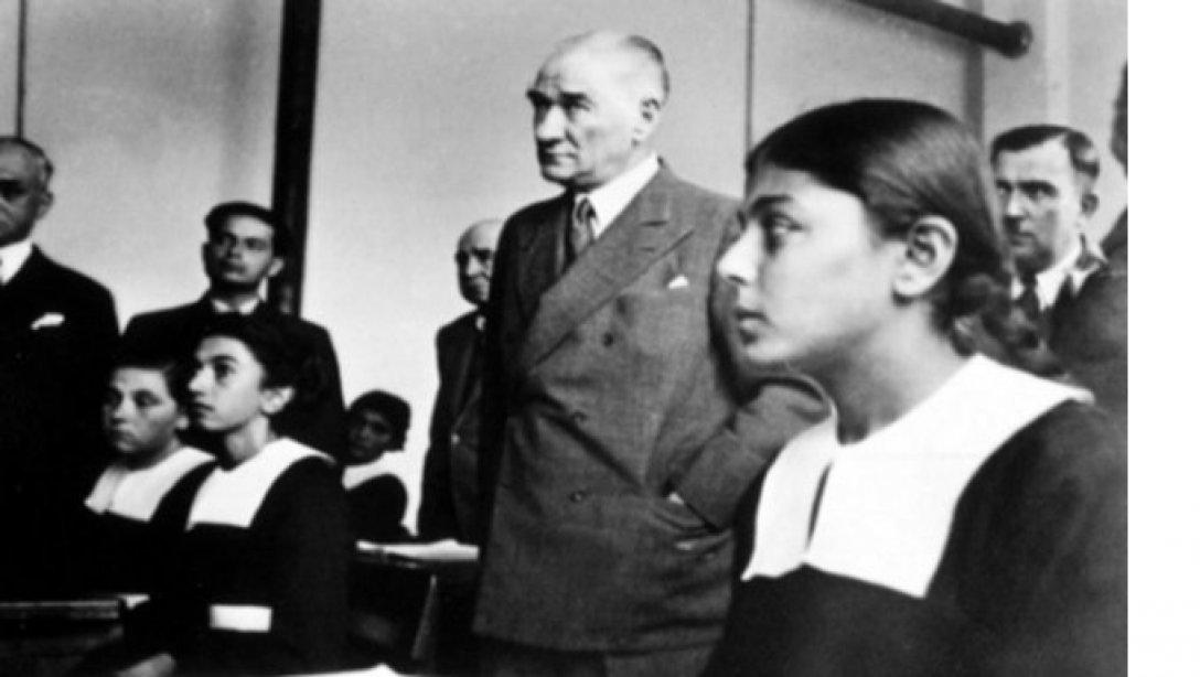 Baş Öğretmen Mustafa Kemal Atatürk'ü Ölümünün 82. Yıldönümünde Minnetle Anıyoruz