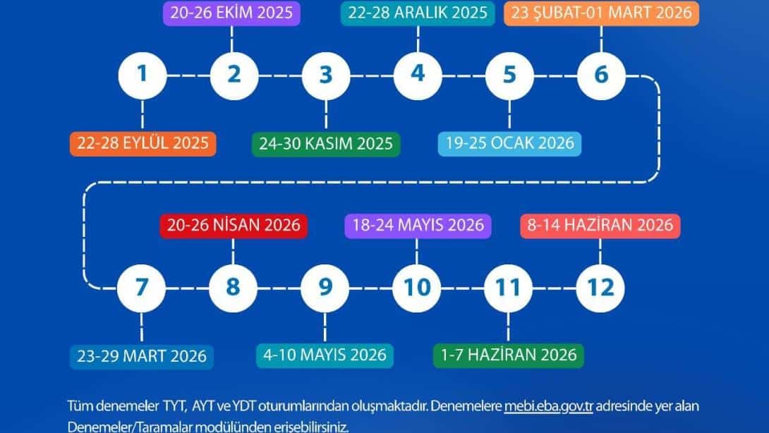 2025-2026 Deneme Takvimi